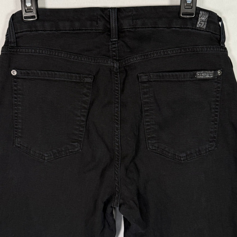 7 For All Mankind Blair High Waist Skinny Jeans Black Womens 31 AU0211930A - Picture 1 of 11
